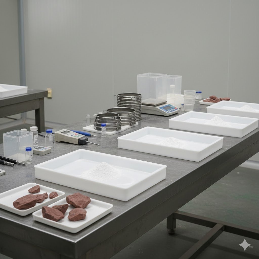 Kaolin quality testing laboratory for industrial buyers